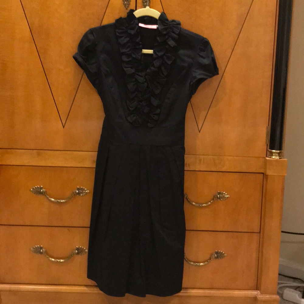 Eliza J ruffled collar dress